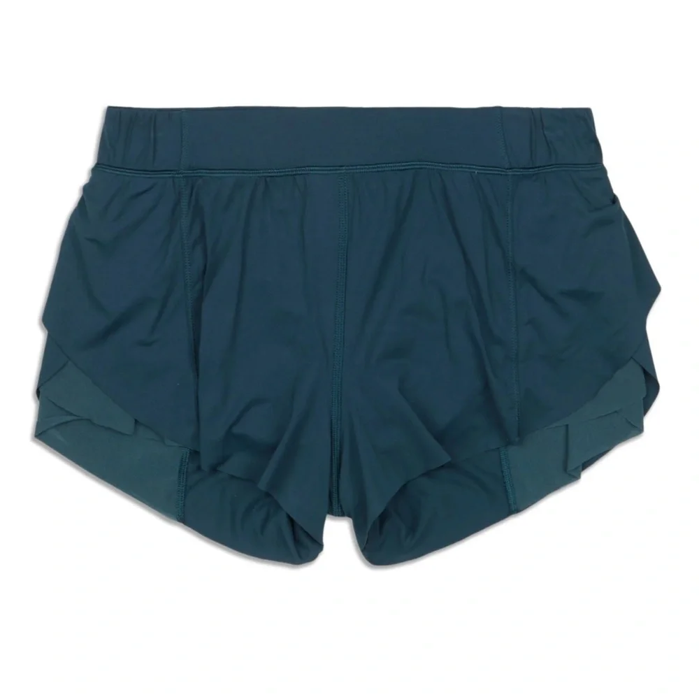 Lululemon Teal Homestretch shorts - Picture 1 of 9